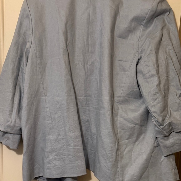 Banana Republic Factory Linen Soft Blue Blazer - Picture 4 of 4